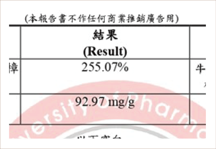 三萜類含量檢驗報告