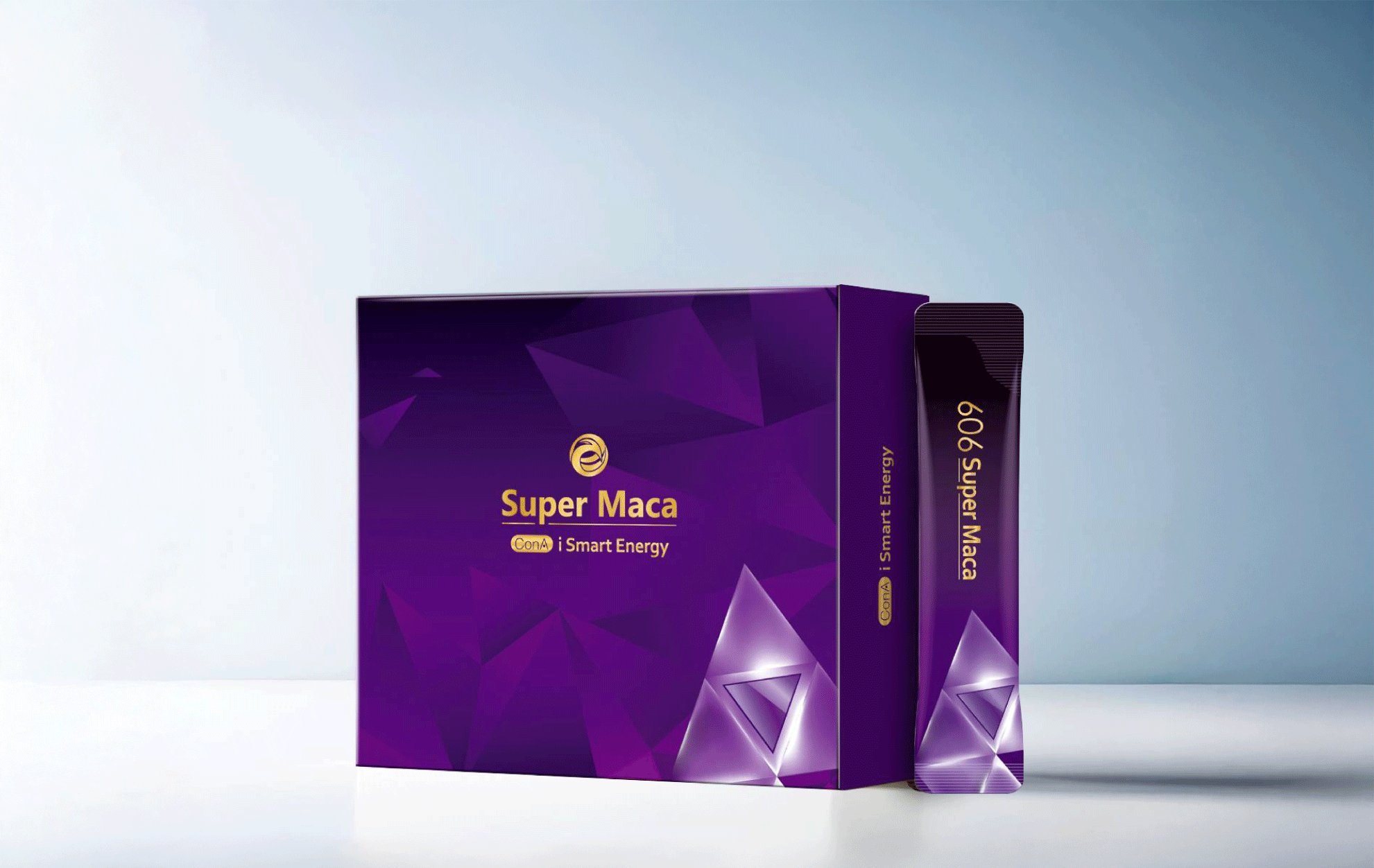 紫耀霓 606 Super Maca 紫色禮盒與隨身包